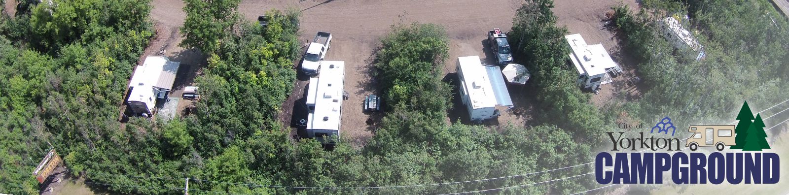 vehicles parked in campground